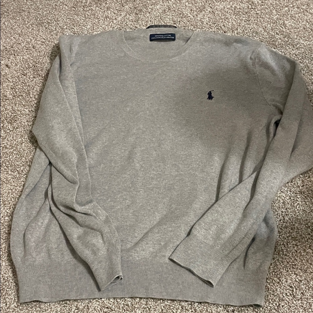 Ralph Lauren Light Gray Crewneck Sweater